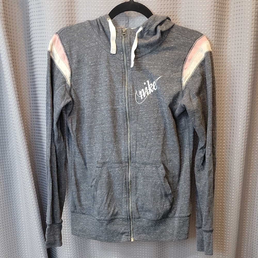 Nike Gym Vintage Heather Gray Hoodie Size S